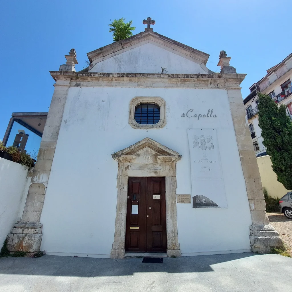 Chapel façade in the historic area of Rua Corpo de Deus.