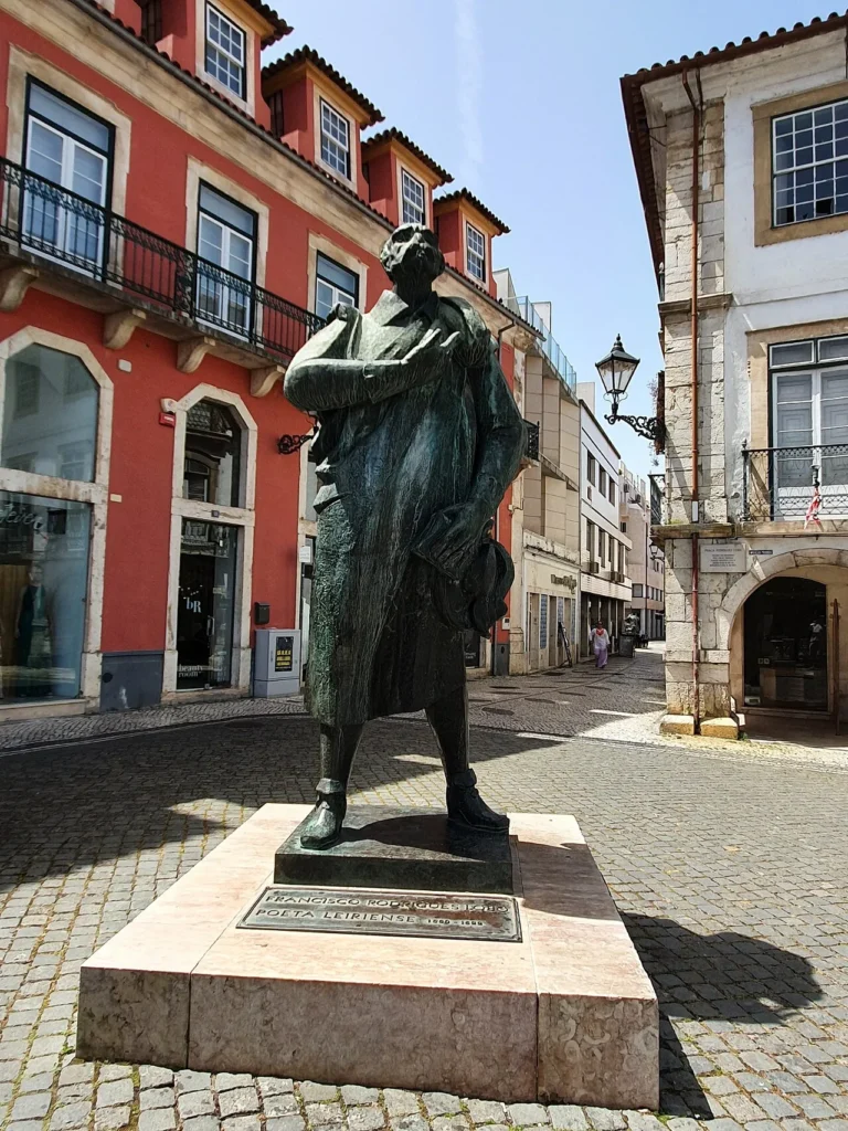 Statue of Francisco Rodrigues Lobo in Leiria.