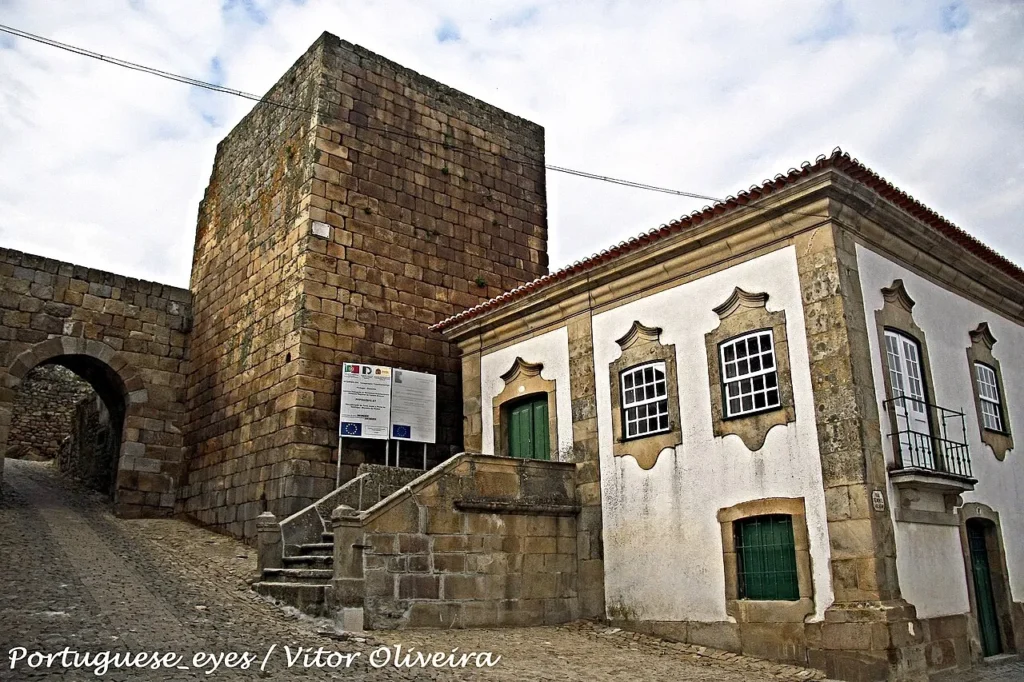 Gate and walls of Pinhel.