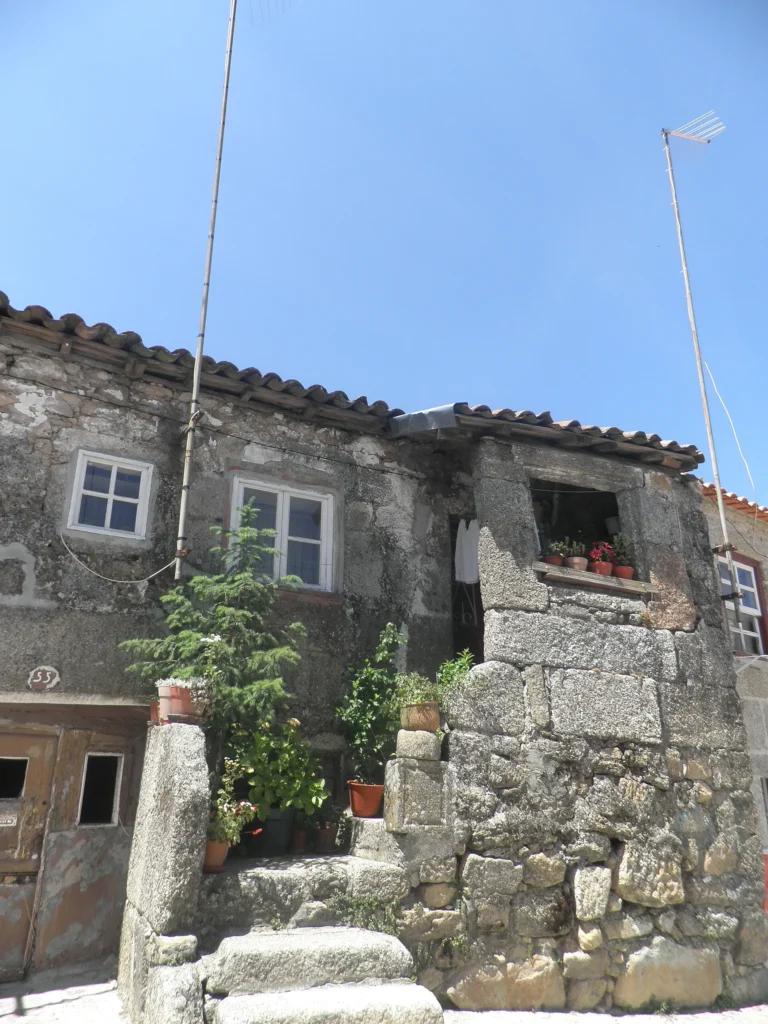 Historic stone house in the former Jewish quarter of Guarda.
