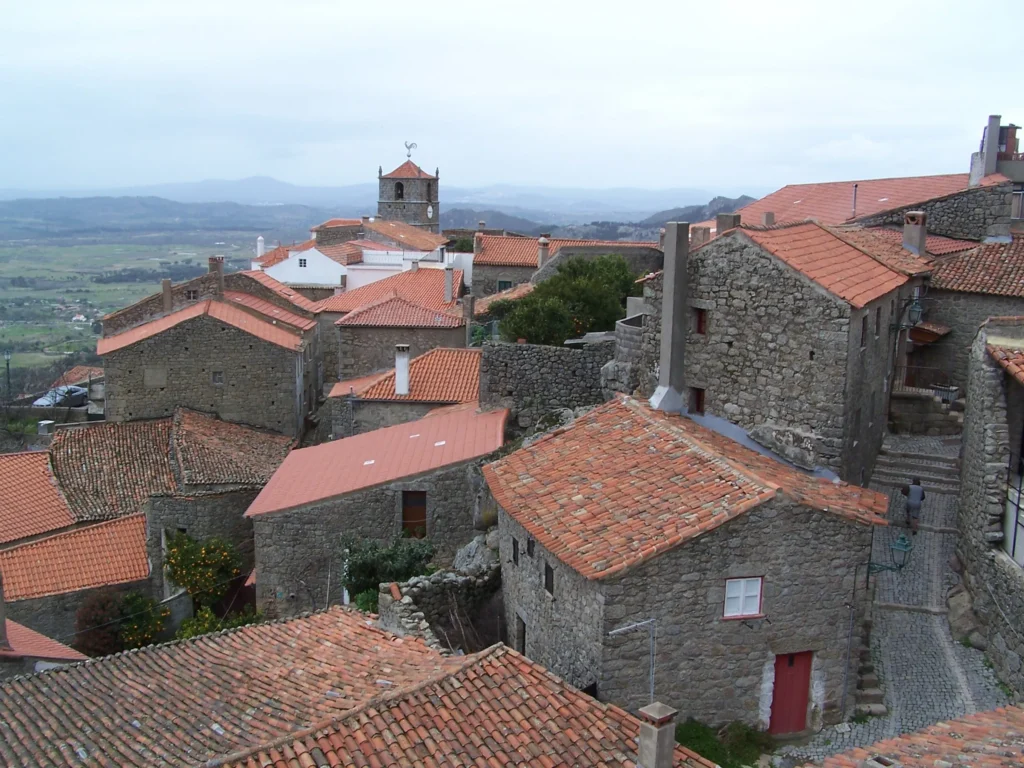 Interior street view of Monsanto village.