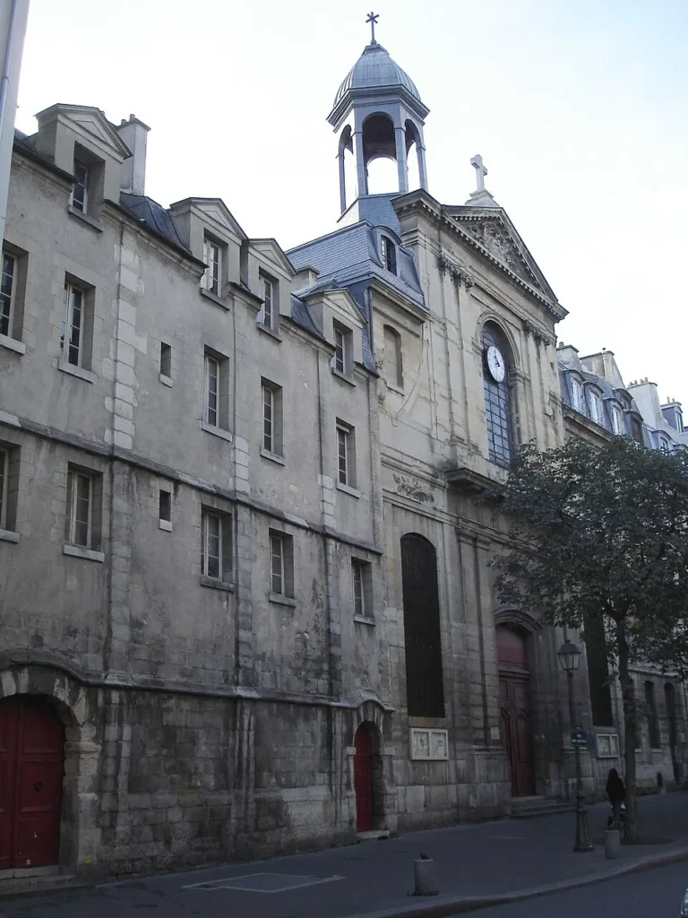 Exterior of the Église des Billettes in Paris.